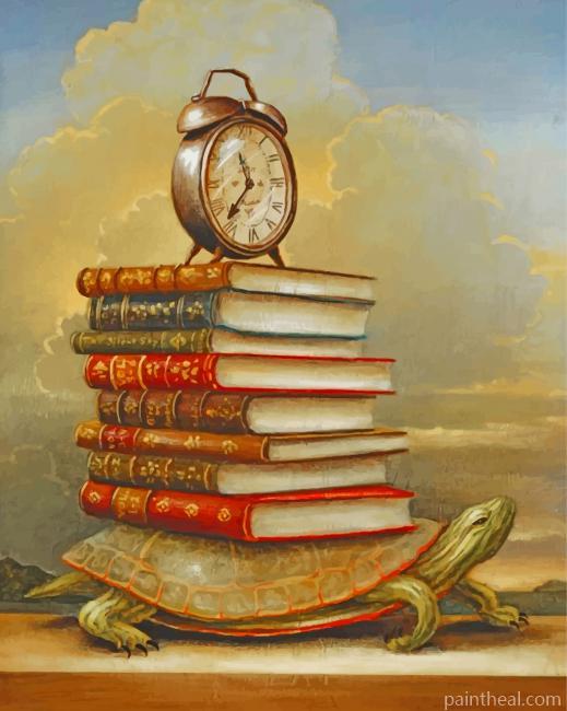 Books On Turtle Painting By Numbers Kits