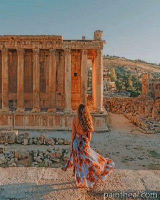 Baalbek Roman Ruins Painting By Numbers Kits