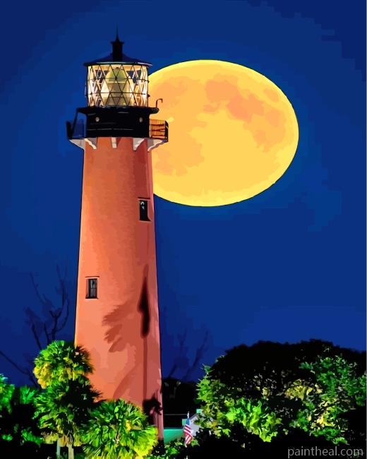 Full Moon Painting By Numbers Kits
