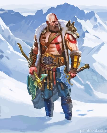 God Of War Ragnarok Painting By Numbers Kits
