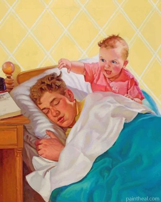 Naughty Baby Painting By Numbers Kits