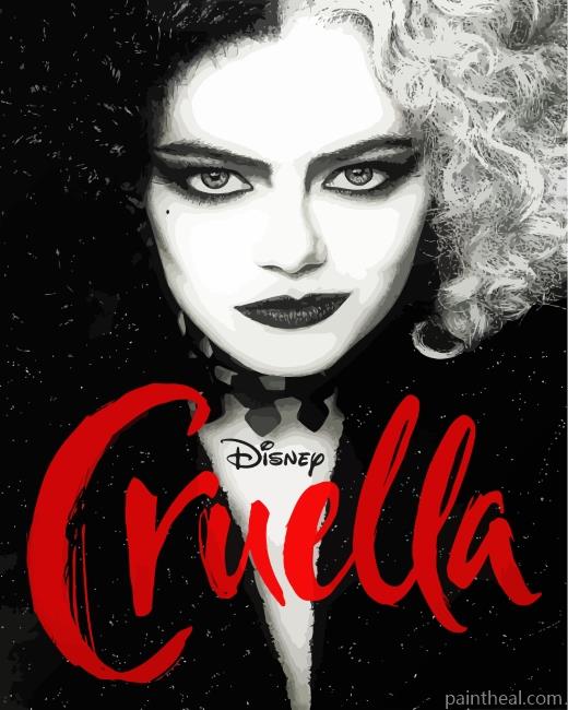 Cruella Movie Painting By Numbers Kits