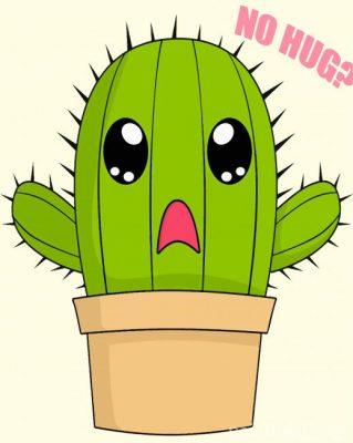 Cute Cactus Painting By Numbers Kits