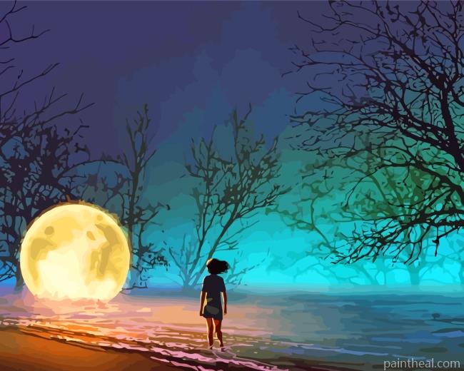 Lonely Girl Painting By Numbers Kits