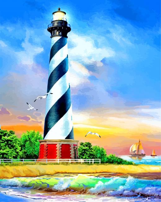 Cape Hatteras Light Station Painting By Numbers Kits