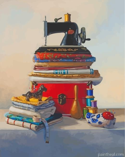 Black Sewing Painting By Numbers Kits