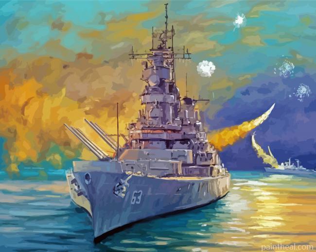 Battleship Art Painting By Numbers Kits