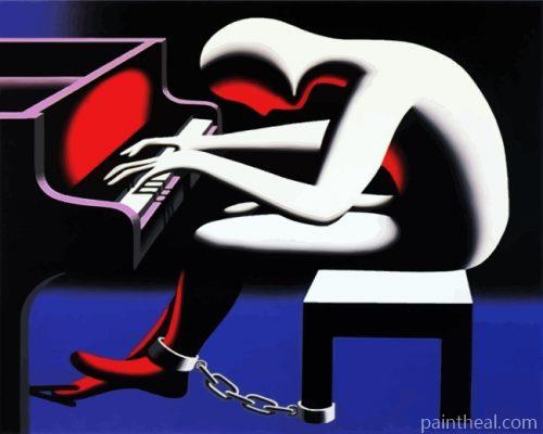 Imprisoned Piano Player Painting By Numbers Kits