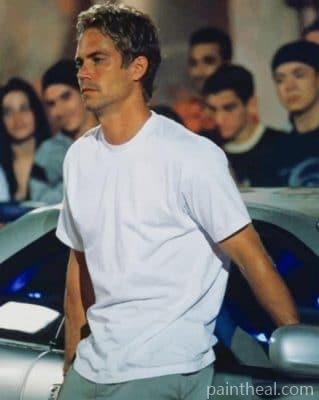 Paul Walker Fast And Furious Painting By Numbers Kits