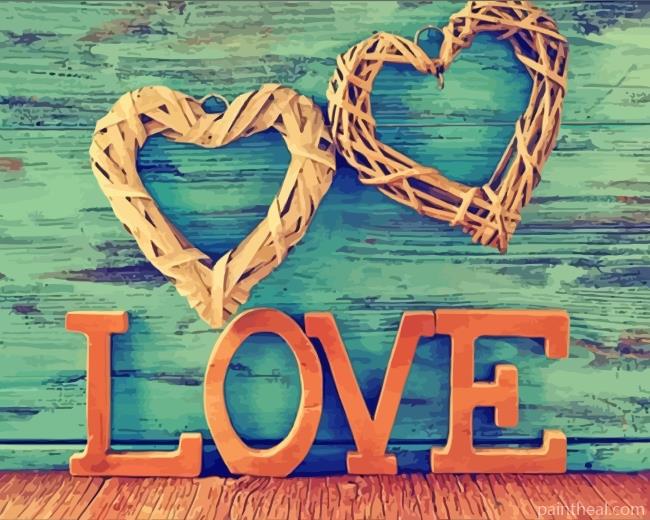 Aesthetic Love Painting By Numbers Kits