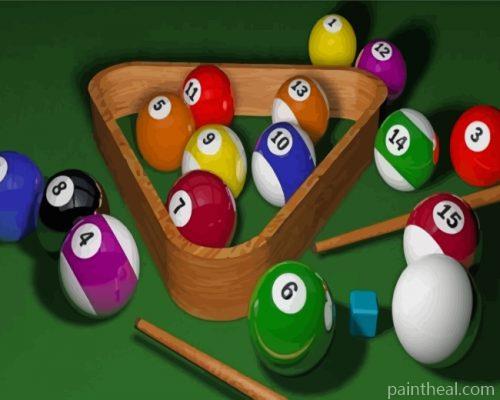 8 Ball Pool Painting By Numbers Kits