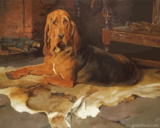 Bloodhound Dog Painting By Numbers Kits