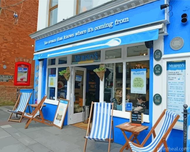 Murphys Ice Cream Store Painting By Numbers Kits
