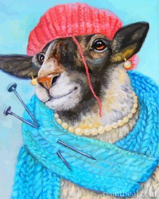 Knitting Sheep Painting By Numbers Kits