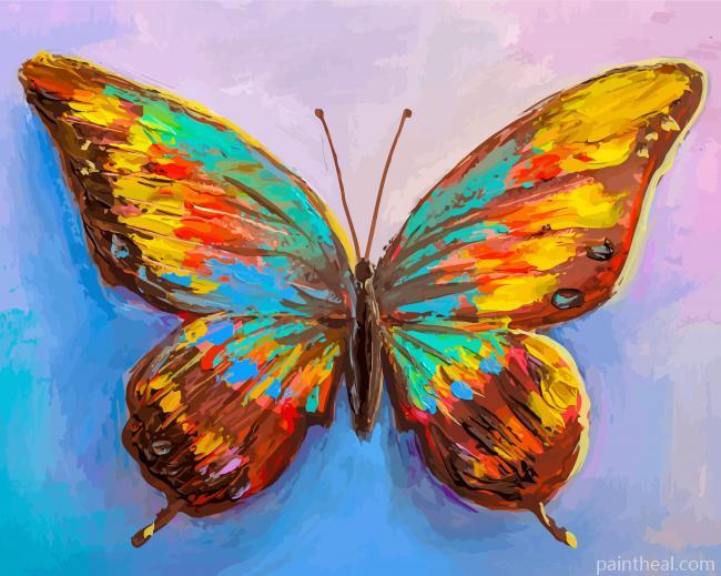 Colorful Butterfly Art Painting By Numbers Kits