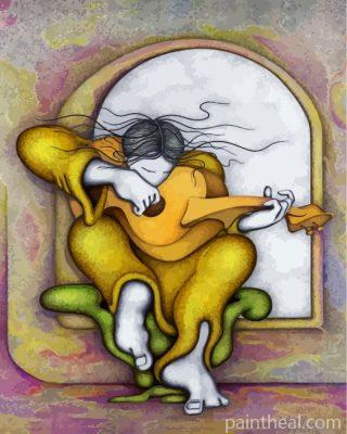 Guitar Player Painting By Numbers Kits