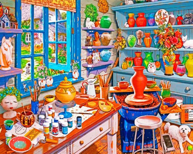 Pottery Studio Painting By Numbers Kits