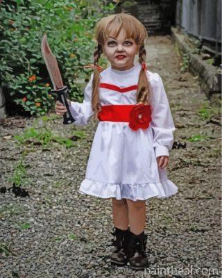 Annabelle Girl Painting By Numbers Kits