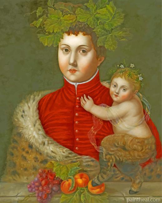 Bacchus With Little Pan Painting By Numbers Kits