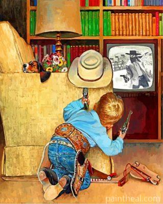 Little Cowboy Painting By Numbers Kits