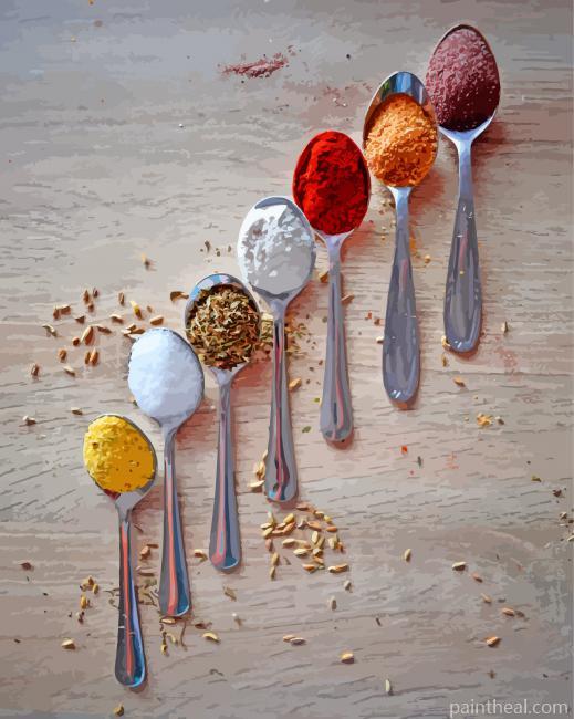 Aesthetic Spoons Painting By Numbers Kits
