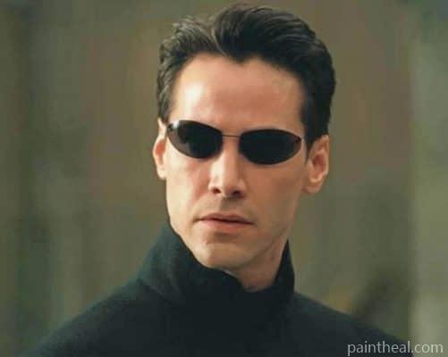 Matrix Keanu Reeves Painting By Numbers Kits