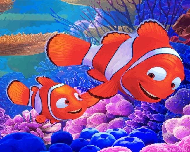 Clownfish Underwater Painting By Numbers Kits