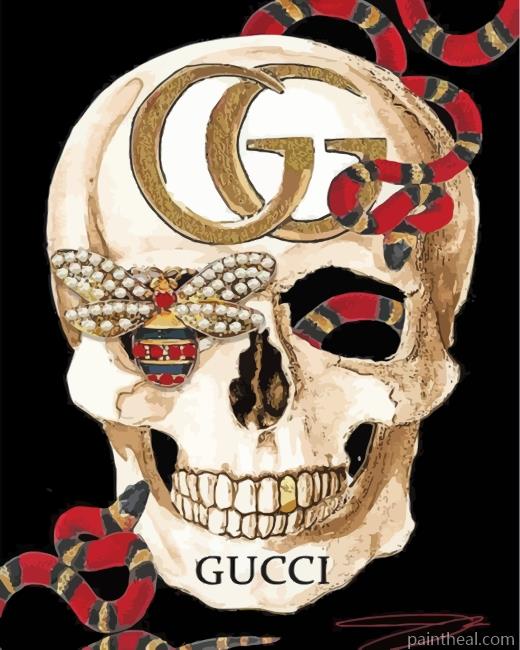 Gucci Skull Painting By Numbers Kits