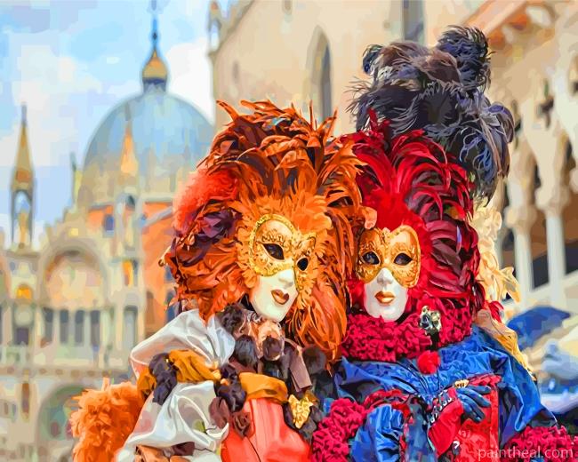 Venice Carnival Painting By Numbers Kits