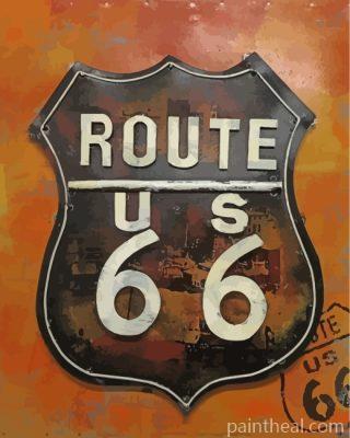 Route 66 Painting By Numbers Kits