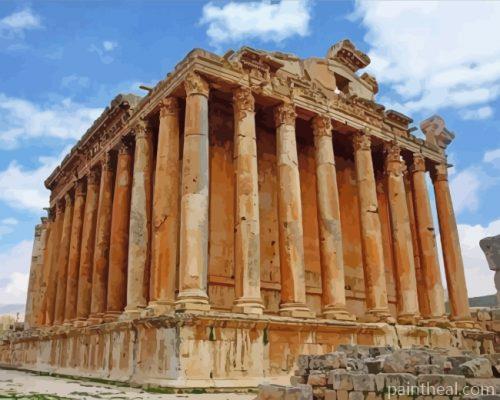 Baalbek Ruins Painting By Numbers Kits