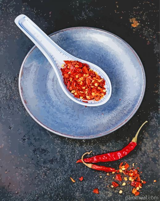 Spicy Spoon Painting By Numbers Kits