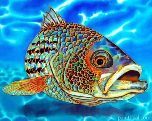 Striper Fish Painting By Numbers Kits
