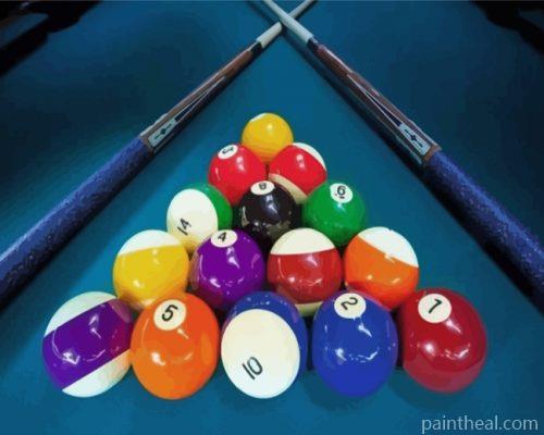 Pool Balls Painting By Numbers Kits