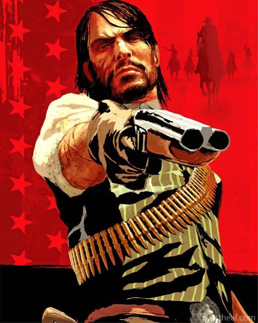Red Dead Redemption Game Painting By Numbers Kits