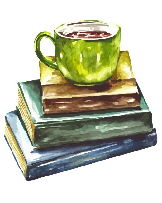 Books And Coffee Painting By Numbers Kits