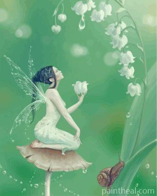White Fairy Painting By Numbers Kits
