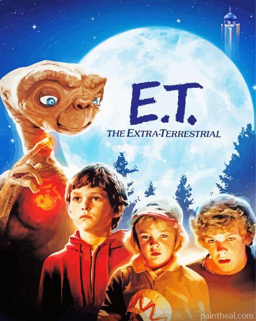 ET The Extra Terrestrial Painting By Numbers Kits