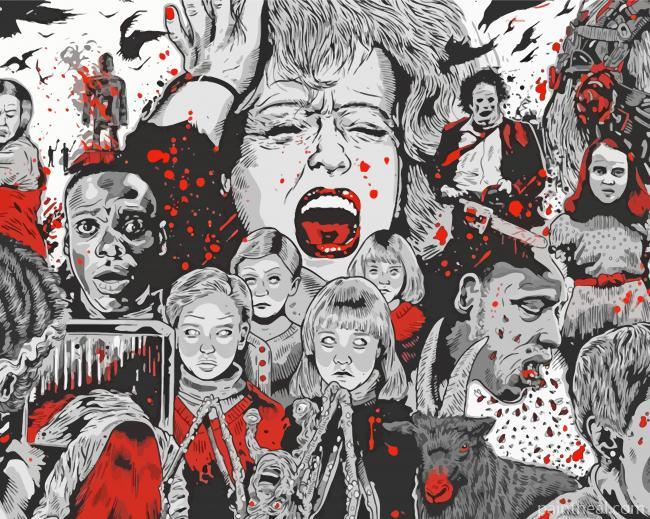 Horror Characters Painting By Numbers Kits