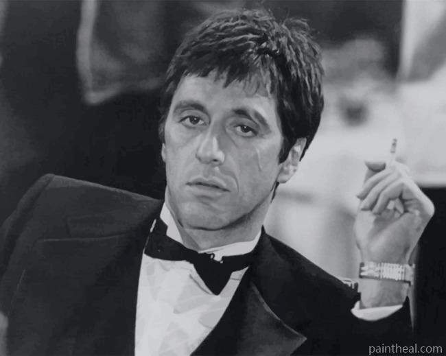 Monochrome Scarface Painting By Numbers Kits