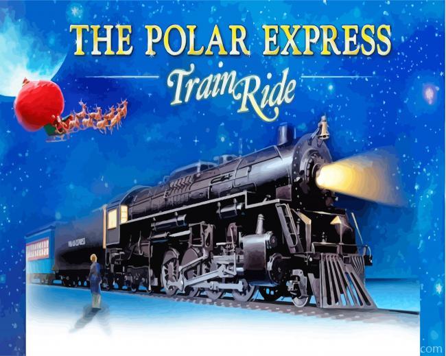 Polar Express Christmas Train Ride Painting By Numbers Kits