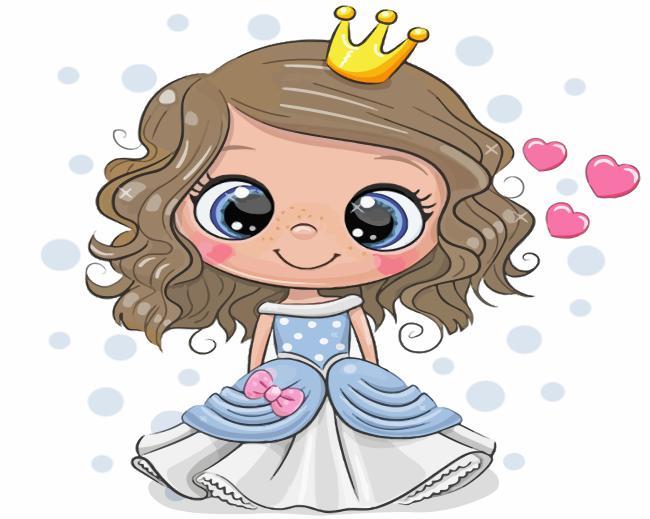 Little Princess And Unicorn Painting By Numbers Kits