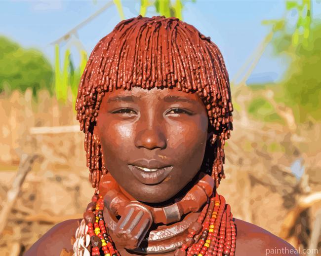Ethiopia Tribe Painting By Numbers Kits
