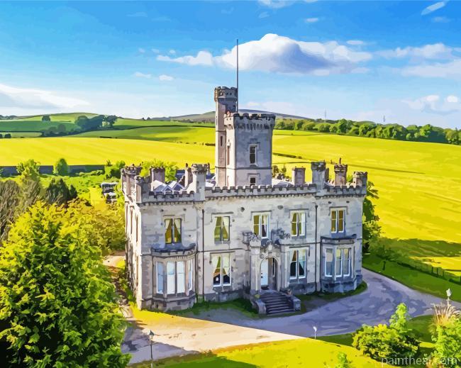 Vintage Dalmoak Castle Painting By Numbers Kits