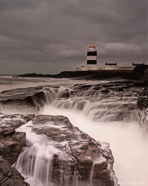 Hook Head Lighthouse In Wexford Painting By Numbers Kits