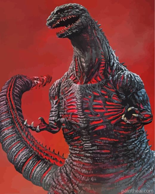 Shin Godzilla Monster Painting By Numbers Kits