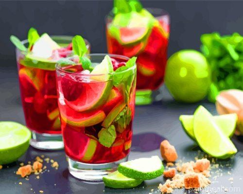 Aesthetic Mojito Painting By Numbers Kits