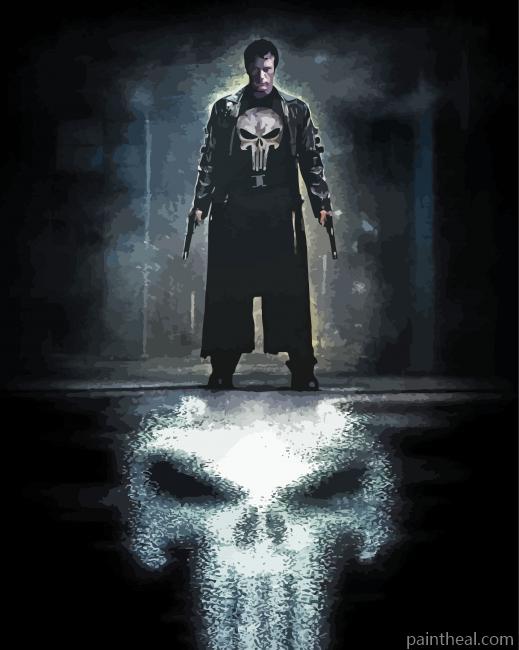 Punisher Movie Painting By Numbers Kits