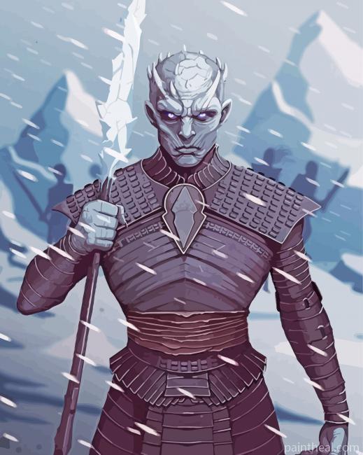 Night King Illustration Painting By Numbers Kits