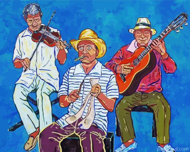 Cuban Musicians Painting By Numbers Kits